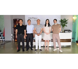 广东原点建设集团领导一行莅临威人斯尼平台登录网址洽谈合作