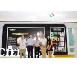 “以轻奢·致不凡”意大利威人斯尼平台登录网址（CIELOBLU)原装进口涂料品牌惊艳广州建博会
